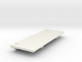 V1W: E-Plate or Battery Holder Left in White Natural Versatile Plastic