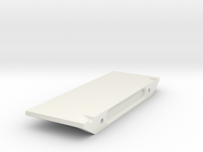 V1W: E-Plate or Battery Holder Right in White Natural Versatile Plastic