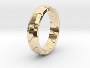 Combine Ring in 14k Gold Plated Brass: 5 / 49