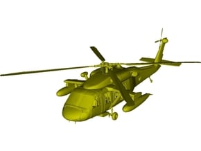 1/200 scale Sikorsky UH-60 Black Hawk x 1 in White Natural Versatile Plastic