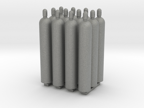 1:50 Gas Cylinders Pack of twelve  in Gray PA12