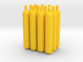 1:50 Gas Cylinders Pack of twelve  in Red Processed Versatile Plastic