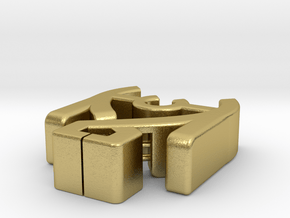 flipclip by trikly in Natural Brass