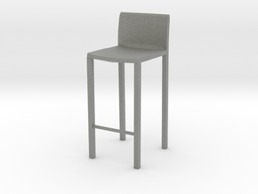 Modern Miniature 1:12 Chair in Gray PA12: 1:12