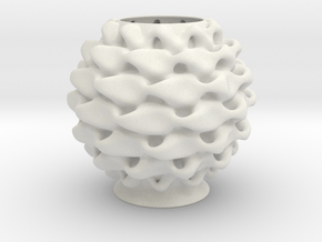 Vase 2323 in White Natural Versatile Plastic