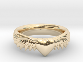 Heart Has Wings in 14k Gold Plated Brass: 6 / 51.5