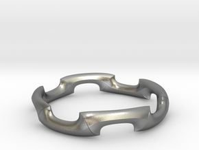 Contrary Combine Ring in Natural Silver: 5 / 49