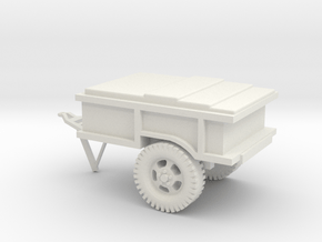 1/72 Scale Trailer 2W Clothing and Textile Repair in White Natural Versatile Plastic