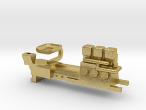 Small Ruston Hornsby Loco Internal Detail Part 3b in Natural Brass