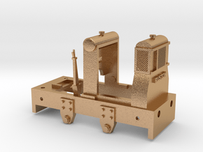 Small Ruston Hornsby Loco Body Part 1a in Natural Bronze