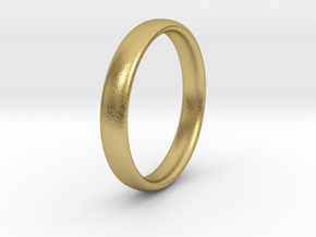 Simple Ring _ A in Natural Brass: 5 / 49