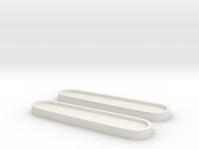 Victorinox 84 Scales Rohlinge Template in White Natural Versatile Plastic