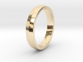 Simple Ring _ E in 14K Yellow Gold: 5 / 49
