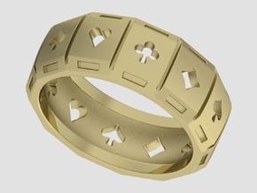 Poker Ring A20 in 14K Yellow Gold: 10 / 61.5