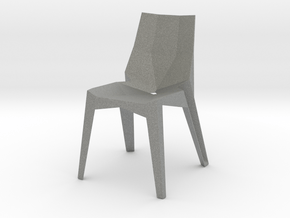 Modern Miniature 1:24 Chair in Gray PA12: 1:24
