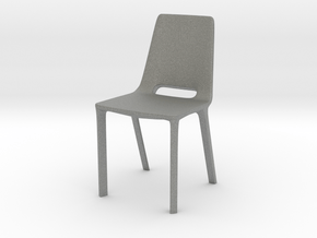 Modern Miniature 1:24 Chair in Gray PA12: 1:24