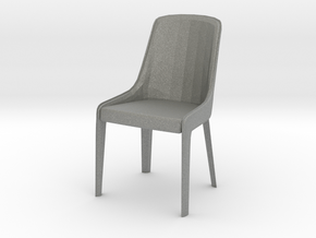 Modern Miniature 1:24 Chair in Gray PA12: 1:24