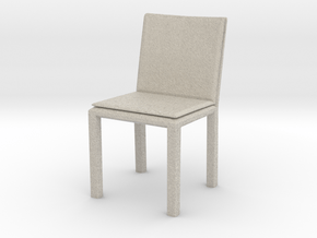 Modern Miniature 1:24 Chair in Natural Sandstone: 1:24