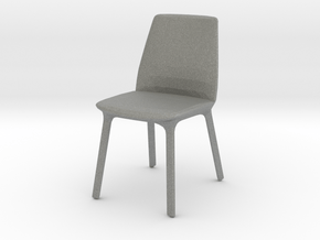 Modern Miniature 1:24 Chair in Gray PA12: 1:24