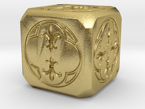 Sisters of war dice in Natural Brass