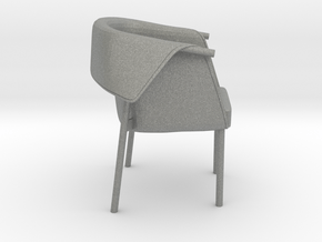 Modern Miniature 1:12 Armchair in Gray PA12: 1:12