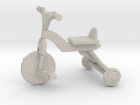 Miniature 1:12 Dollhouse Bicycle in Natural Sandstone: 1:12