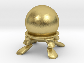 Crystal Ball Miniature in Natural Brass