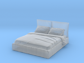 Modern Miniature 1:48 Bed in Smooth Fine Detail Plastic: 1:48 - O