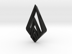 "Hidden Heart" SHINE, pendant in Black Natural Versatile Plastic