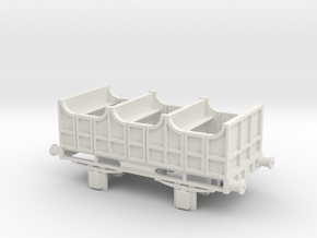 00 Scale Liverpool & Manchester Railway 2nd Coach  in White Natural Versatile Plastic