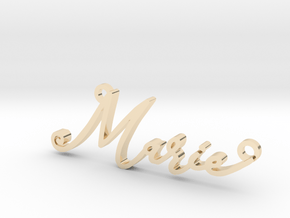 Marie First Name Pendant in 14K Yellow Gold