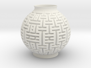 Vase 2236 in White Natural Versatile Plastic