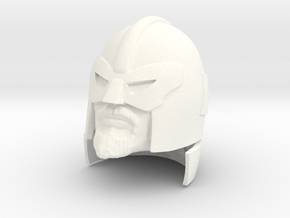 Colonel Blast (with Visor) Head in White Processed Versatile Plastic