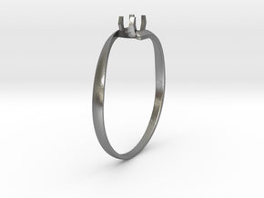 Engagement Ring Version 1 in Natural Silver