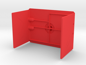 Axial fuel cell battery cover in Red Processed Versatile Plastic