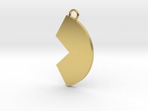 Cosplay Charm - Broken Circle in Polished Brass