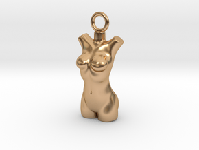 Cosplay Charm - Female Body in Polished Bronze