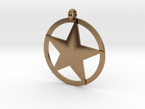 Star charm in Natural Brass