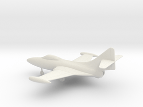 Grumman F9F-5 Panther in White Natural Versatile Plastic: 1:64 - S