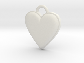 Cosplay Charm - BOP Heart (variant 1) in White Natural Versatile Plastic