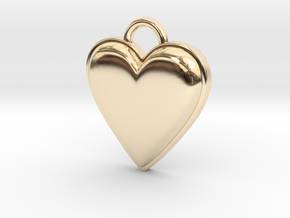 Cosplay Charm - BOP Heart (variant 1) in 14k Gold Plated Brass