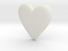 Cosplay Charm - BOP Heart Gem in White Natural Versatile Plastic