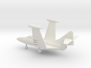Grumman F9F-5 Panther (folded wings) in White Natural Versatile Plastic: 1:144