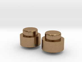 Adjustment Buttons - Metal in Natural Brass