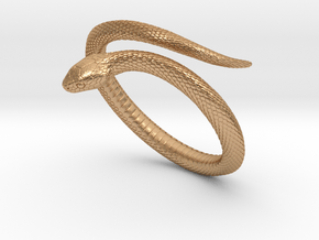 Snake Bracelet_B01 in Natural Bronze: Small