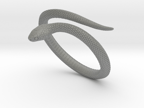 Snake Bracelet_B01 in Gray PA12: Small