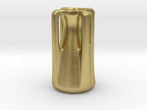 Modern Miniature 1:24 Vase  in Natural Brass: 1:24