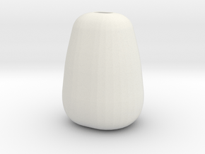 Modern Miniature 1:12 Vase in White Natural Versatile Plastic: 1:12