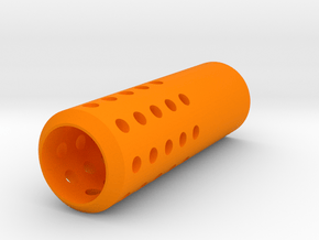 HMP Type I Muzzle (150mm) for Nerf Modulus in Orange Processed Versatile Plastic