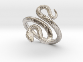 Snake Bracelet_B02 in Platinum: Medium